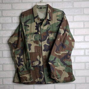 U.S. Army BDU Woodland Camo Jacket Medium Short – Genuine Military Issue
